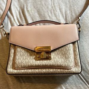MK Rose Top Handle Medium Messenger Crossbody